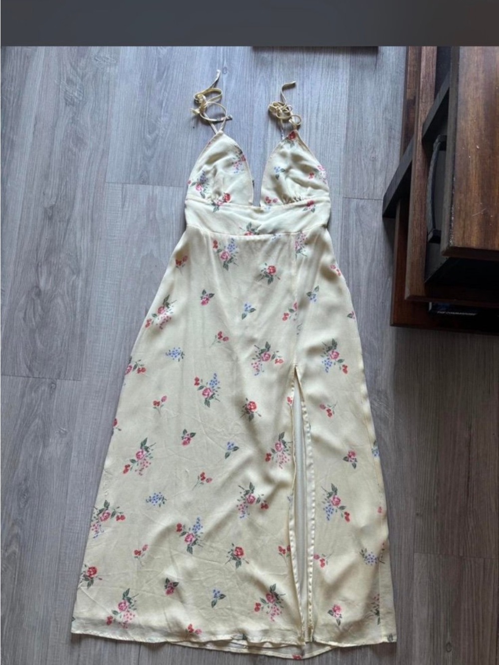 Floral Spring Dress in Yellow